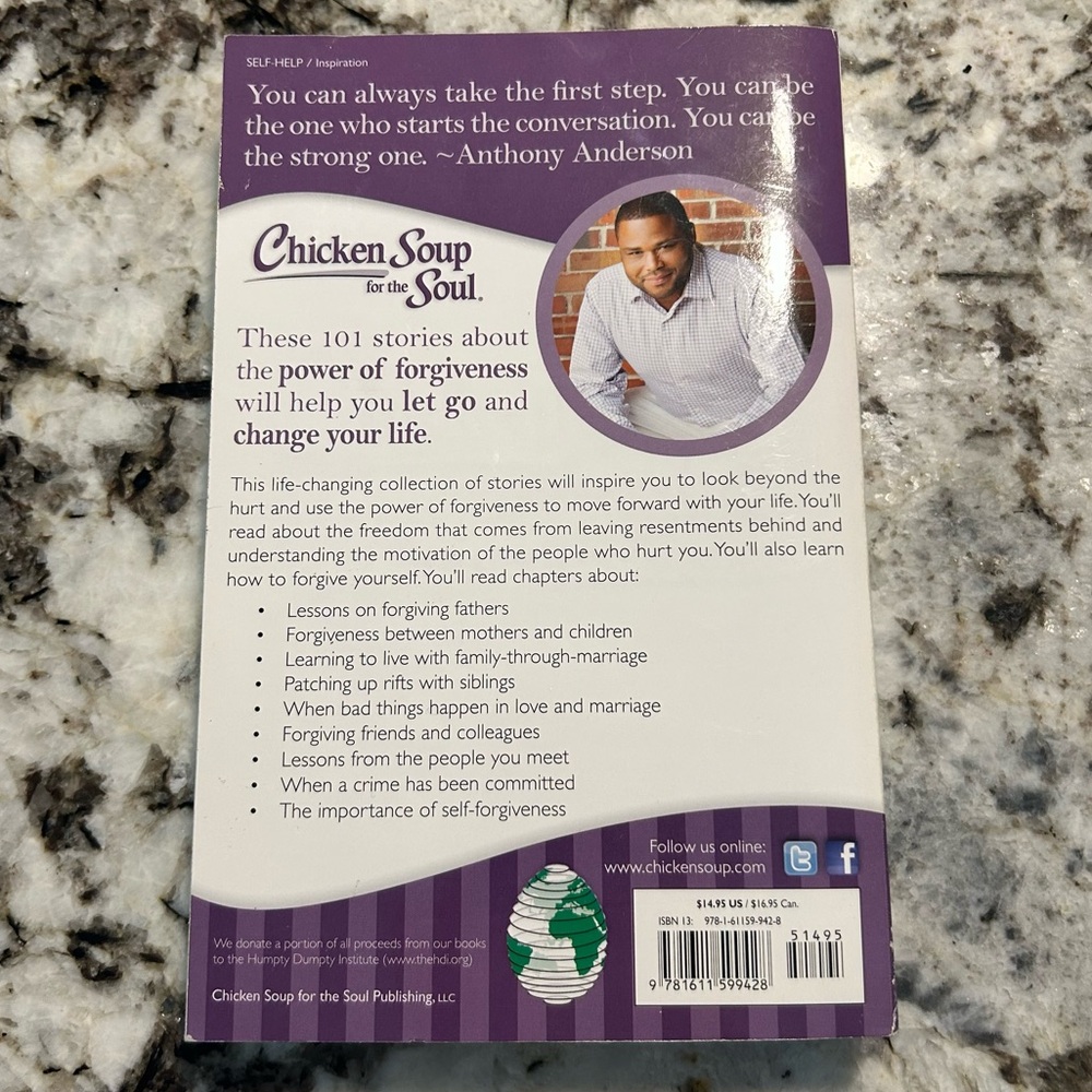 Chicken Soup for the Soul The Power of Forgiveness Softcover Self Help Book EUC - Picture 2 of 4